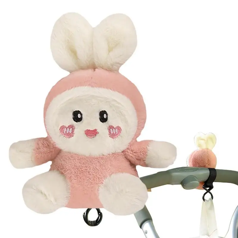 

Мультяшная детская коляска с двойным крючком, плюшевые игрушки, коляска, коляска, подвесной органайзер для подгузников, сумка, универсальная вешалка, зажим, аксессуары для коляски