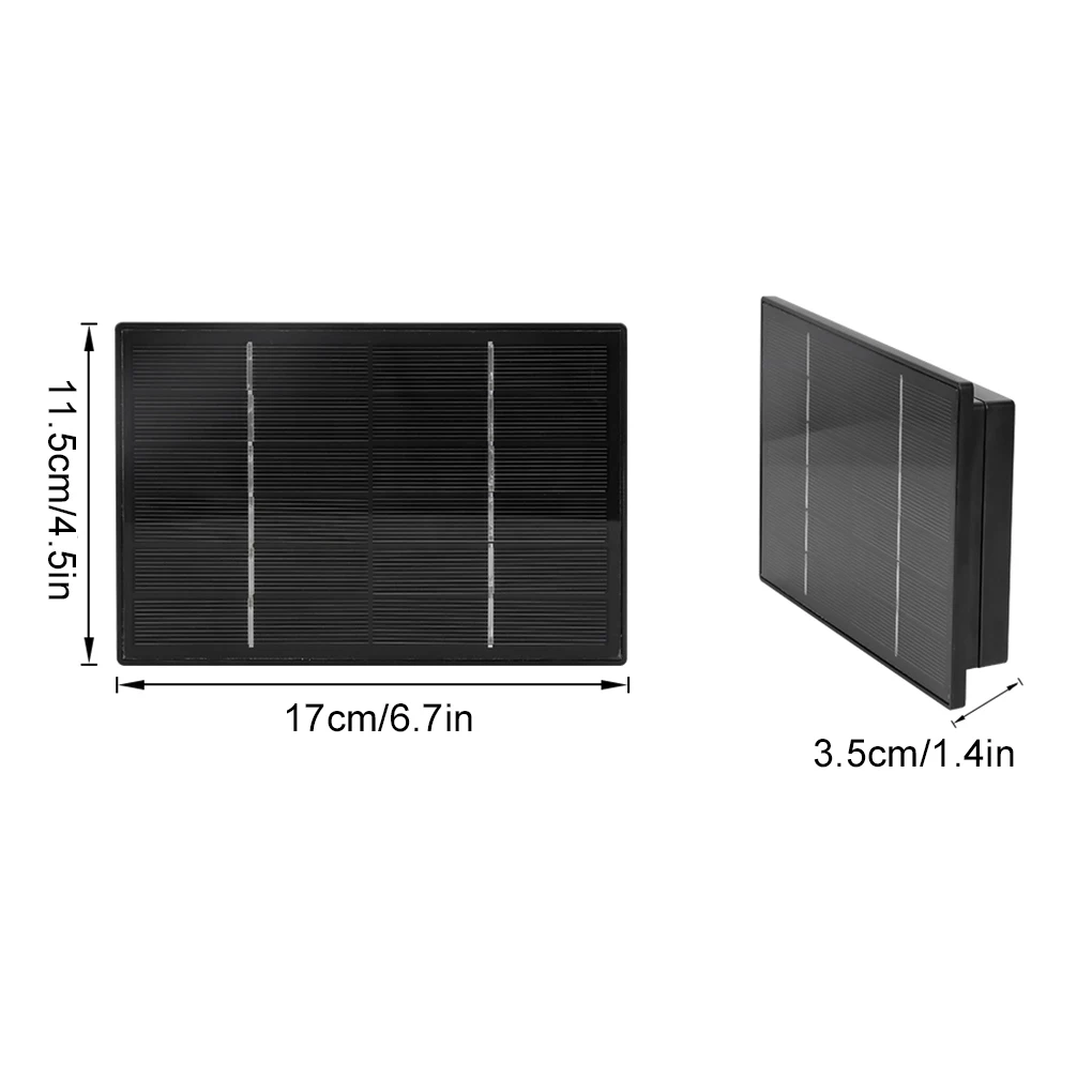 5V Solar Battery Charger For Security camera Portable Solar Power Bank With DC 5521 Output 4W Panel Battery Charger