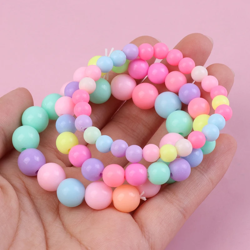 Princess Bracelets 10Pcs for Kids Girls Pearl Bead Bracelets Teen Jewelry  Set Party Favor Costume Princess Pretend Play