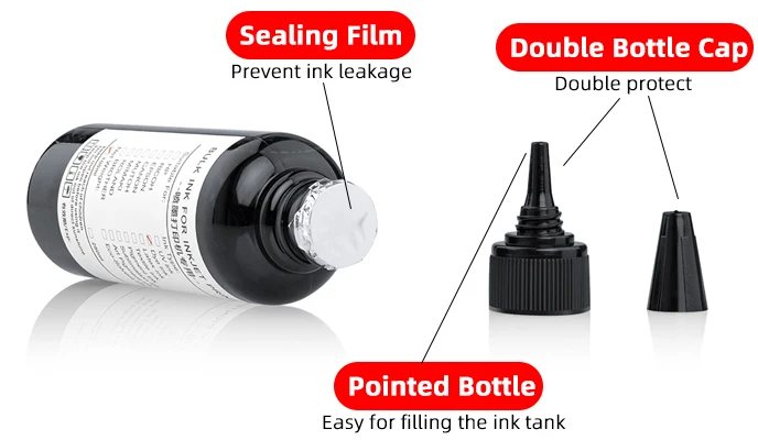 Description Picture 6 of itemUniversal Printer Dye Ink for Iconic Brand For Epson For HP For Brother Ink Refill Kit 100ml Bottle 4 Color Dye Cartridge CISS EcoTank