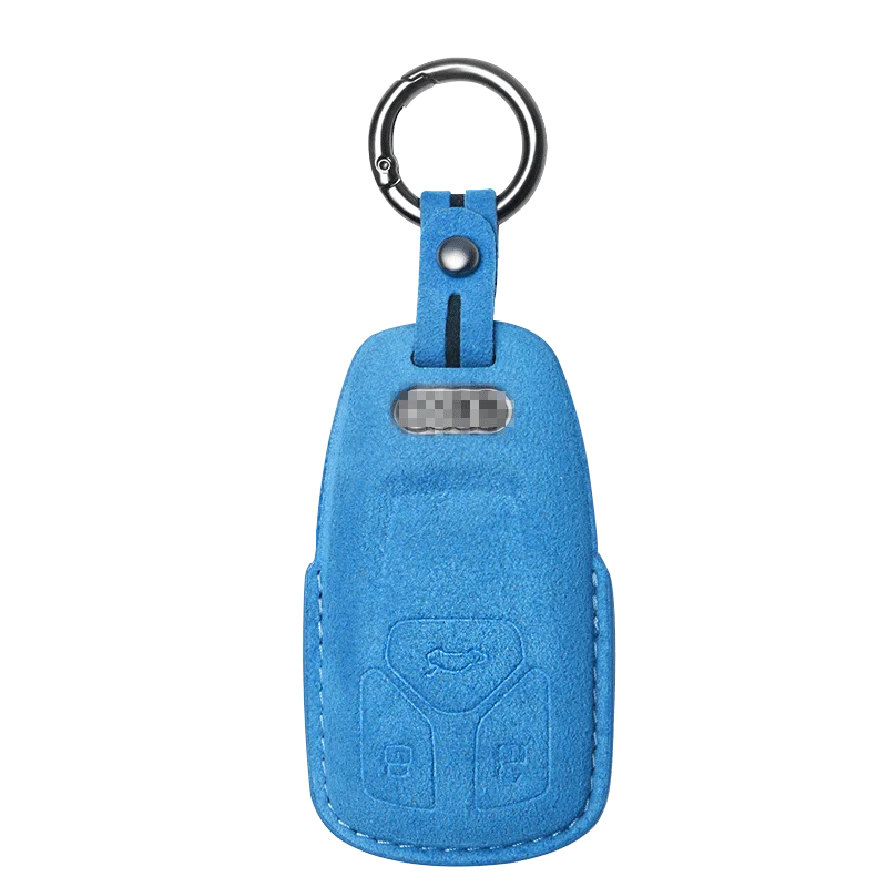 Alcantara key cover for Audi keys Incl. hook + key ring (LEK69-AX7)