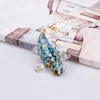 Beautiful Lucky Koi Fish Figurines Artificial Transparent Epoxy Resin Crystal Mini Fishes Desk Decoration Gift for Friend 5