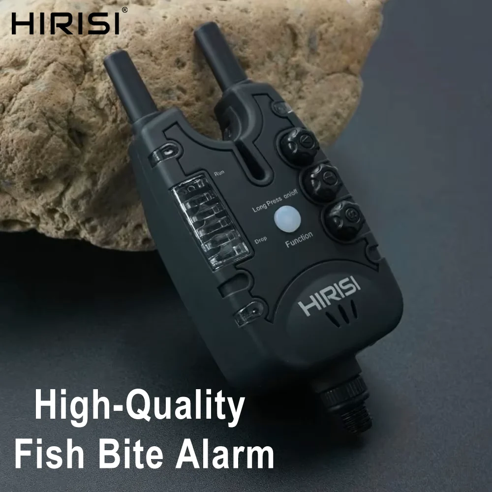 Alarme de touche Hirisi B150 pour pêche à la carpe avec LED, volume réglable et haute sensibilité