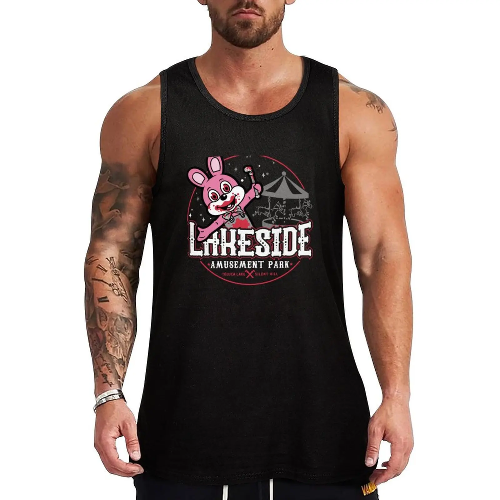 Lakeside Park Tank Top Men's gym articles Men's sleeveless t-shirt