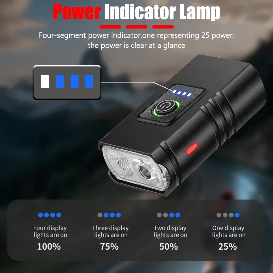 Bike Light 2 LED Type C Rechargeable 4