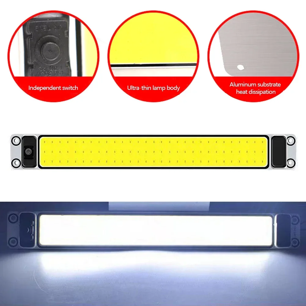 รูปสินค้า โคมไฟ LED รถยนต์ 12-24V สวิตช์เปิดปิด ดีไซน์สวย ใช้งานง่าย