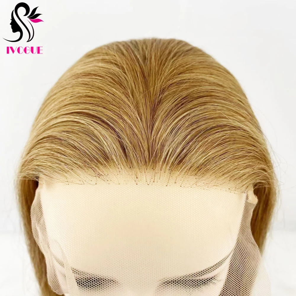 5x5 Honey Blonde Remy Human Hair Silk Base Closure Silicone Skin Top Lace Closure Body Wave Pre Plucked with Baby Hair Free Part
