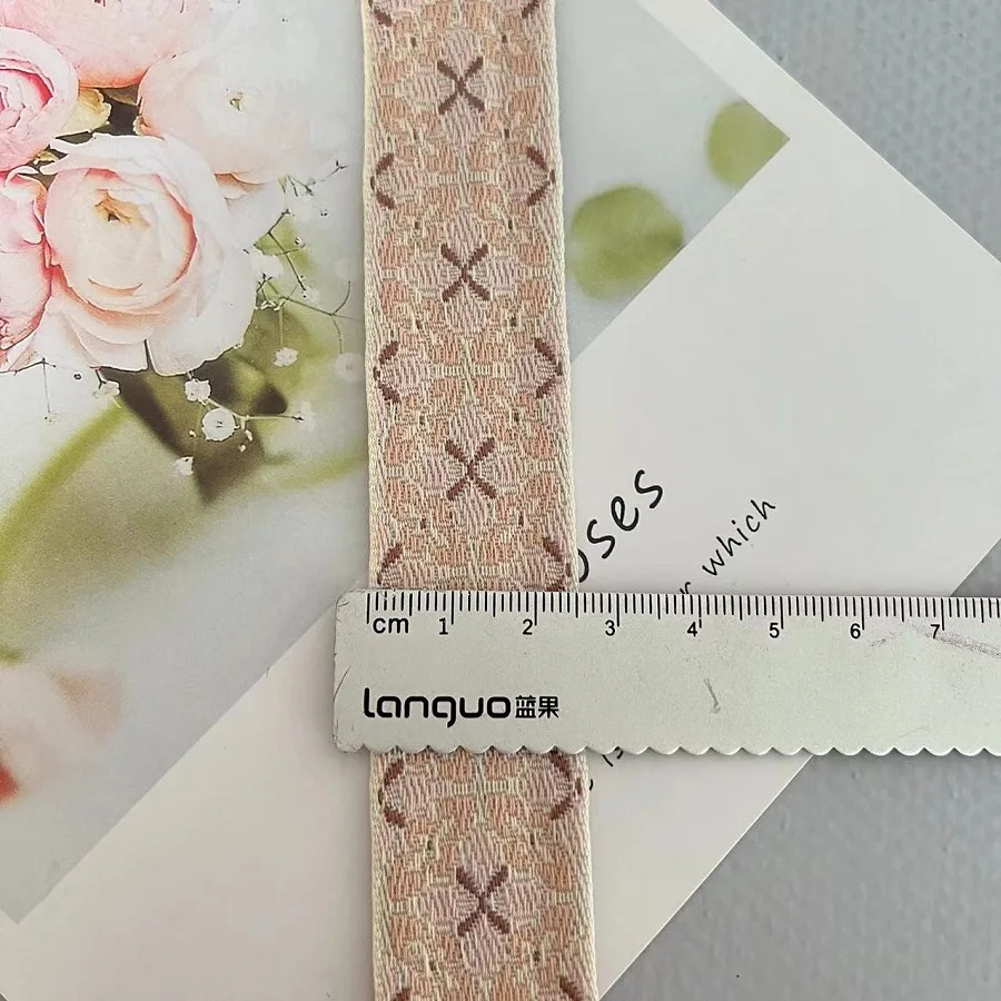 10 Yards /Lots Width 2.5 CM Ethnic Style Webbing Woven Jacquard Ribbon flowers For Garment Straps Accessory IS-3316