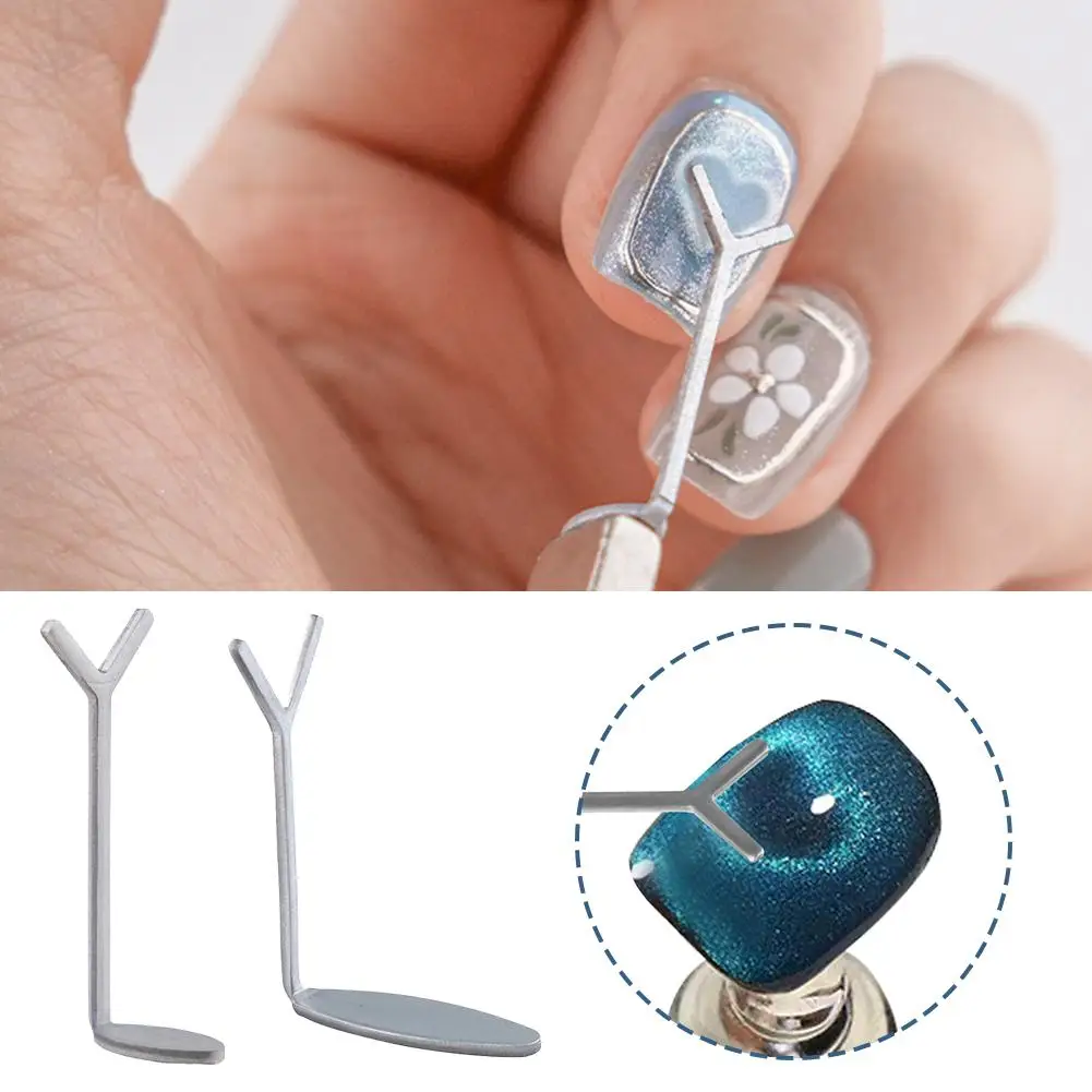 Y 자형 러브 하트 고양이 눈 젤 네일 자석과 일치하기위한 보조 도구 고양이 눈 하트 모양 효과 DIY 매니큐어 너무 C1W8