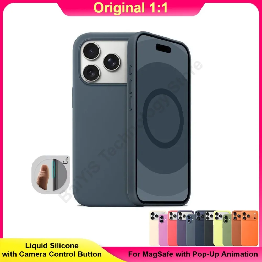 Premium Liquid Silicone Case with Magsafe Compatibility and Drop Protection