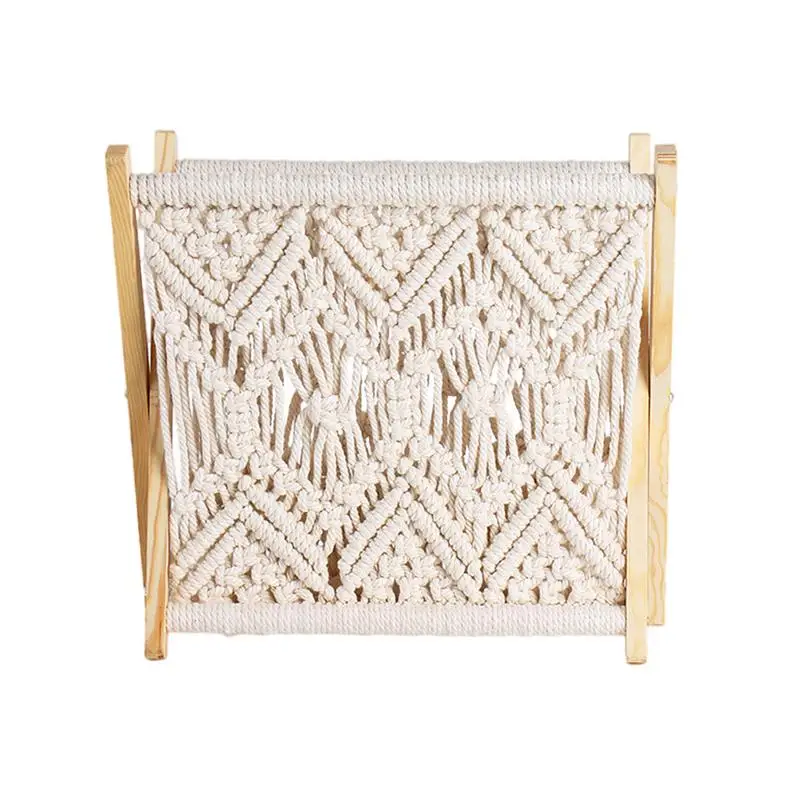 

Boho S Holder Boho Holder Storage Floor Standing Basket Standing Woven Storage Rack Country Cotton Rope Organizer Geometric Home