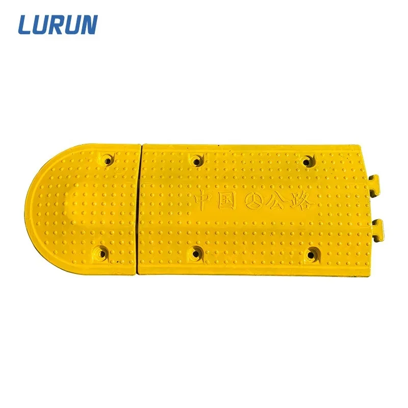 Thailand 1000mm Popular Road Rubber Speed Hump Car speed Block Speed Bump