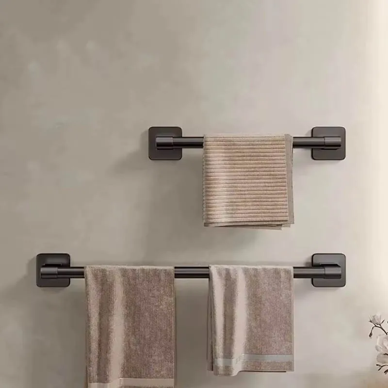 Towel Holder Space Aluminum Shower Room Towel Hanger Multifunctional Storage Organizer Bathroom Accessories towel rack towel holder