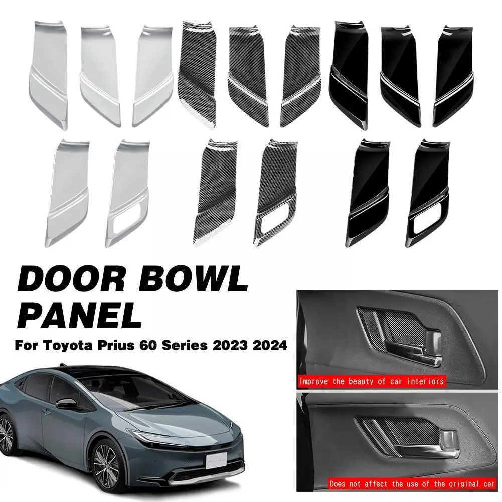 

Защитная накладка на внутреннюю дверь для Toyota Prius 60 Series 2023 2024 стильная панель автомобильные молдинги наклейка Внутренняя крышка Ins R5P0