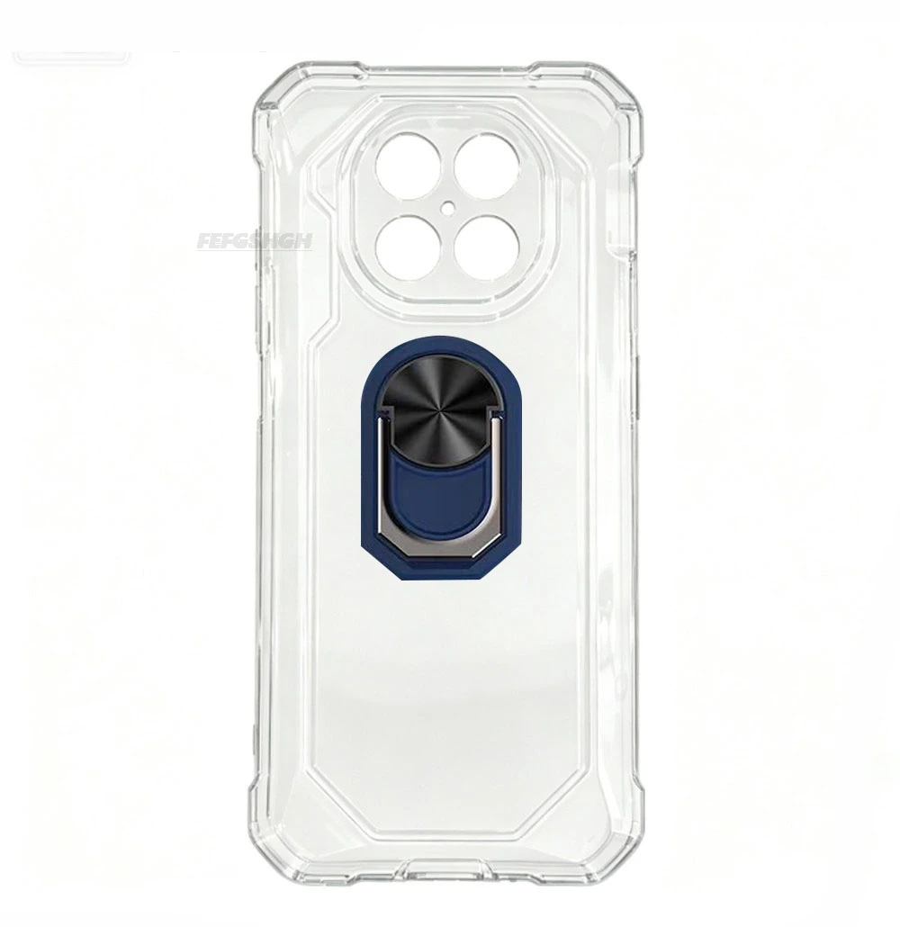 Durable Soft TPU Silicone Phone Case with Back Finger Ring