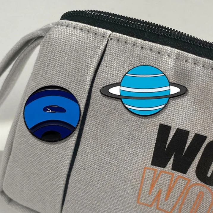 Solar System Enamel Pins Set - Whimsical Planetary Home Decoration Badges