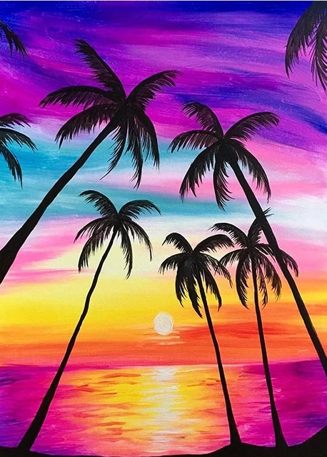 5D Scenery Diamond Painting DIY Landscape Diamond Mosaic Sunset Rhinestone Embroidery Full Drill Cross Stitch Kit Home Decore CY-FJ00310AE6