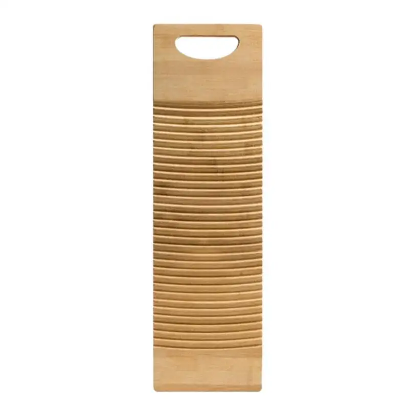 Wash Board For Hand Washing Clothes Small Wood Scrub Board Wood Scrub Washing Stations Wavy Pattern Efficient Hand Washer