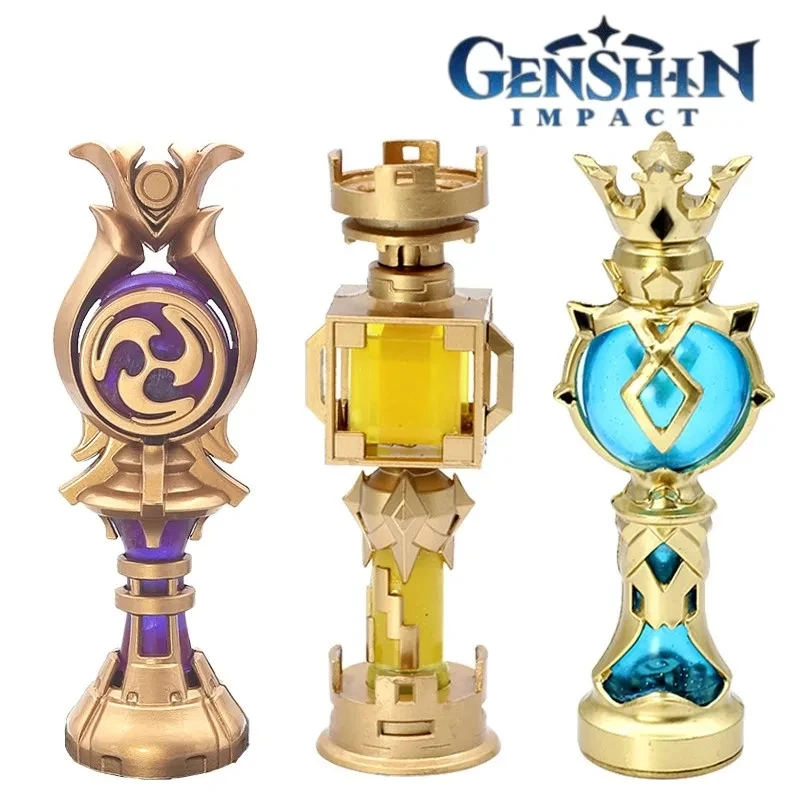 

Genshin Impact Gnosis Cosplay Zhongli Venti Geo Anemo Heart Of God Light Up Prop Decor Night Light Desktop Ornament Fans Gifts