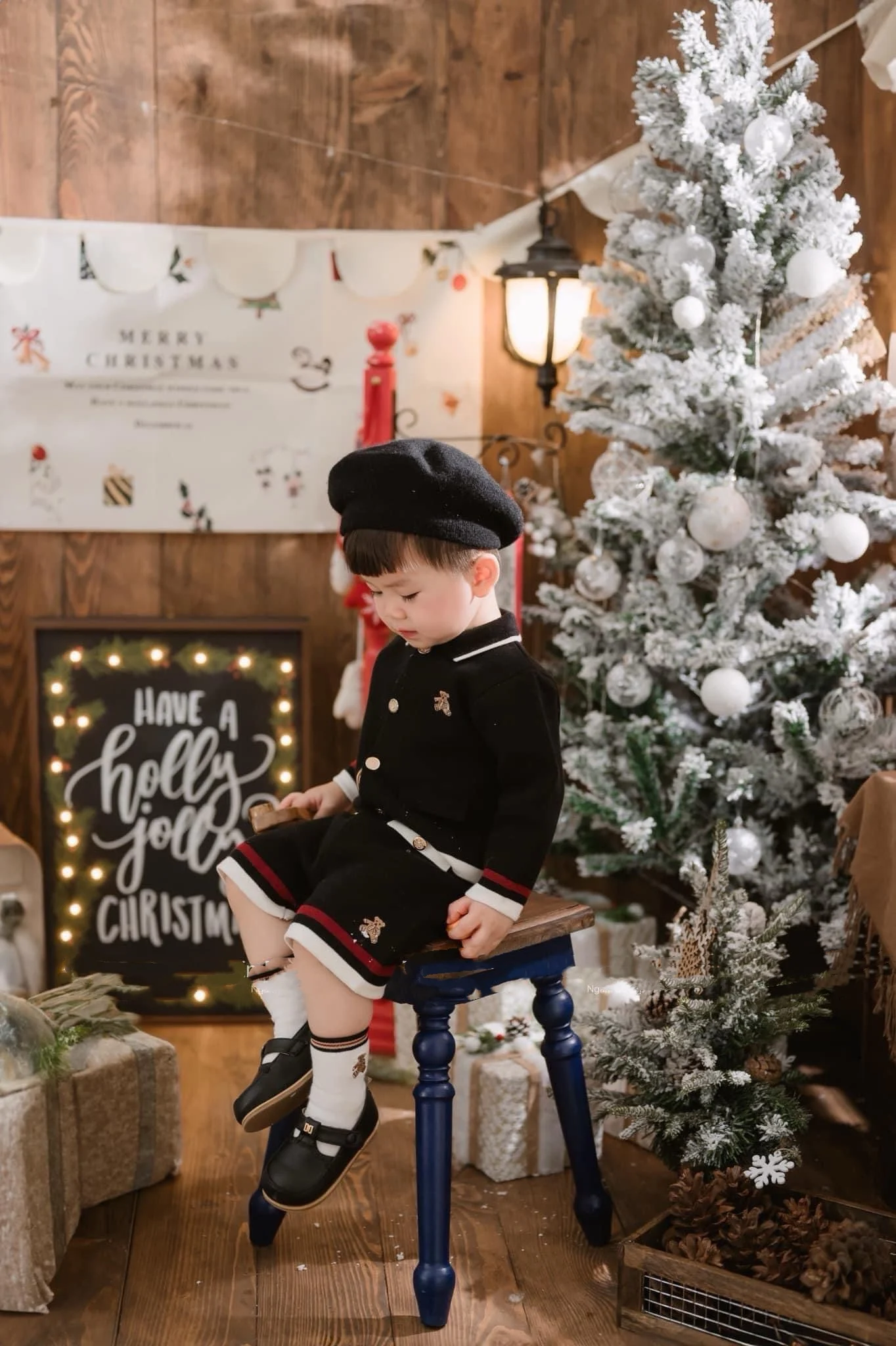 سترة محبوكة أنيقة وبنطلون بخمس نقاط تفصيلية، طقم فاخر للأولاد، ملابس قطنية غير رسمية للربيع والخريف للأطفال