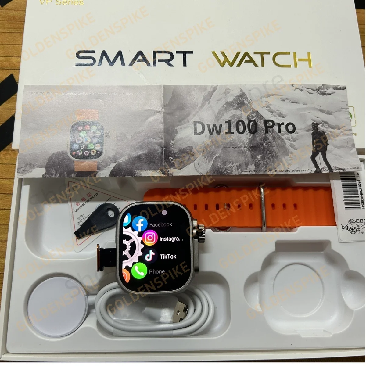 DW100 Pro Smartwatch Touch ID Amoled Screen 5G LTE