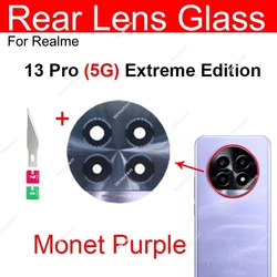 Premium Rear Camera Glass Lens with Adhesive for Easy Replacement - High - Quality Repair Component (13Pro Extreme - Purple)