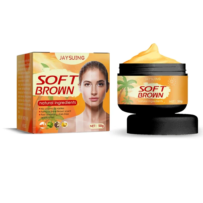 50g Tanning Cream Aloe Vera Repair Gel Set Summer Beach Natural Sunless Skin Self Tanner for Face Body Bronzer Nourishing Lotion