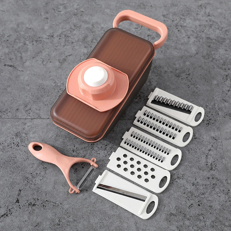 

6 In 1 Multifunctional Vegetable Slicer Cutter Shredders Slicer With Basket Fruit Potato Chopper Carrot Grater Kitchen Tool