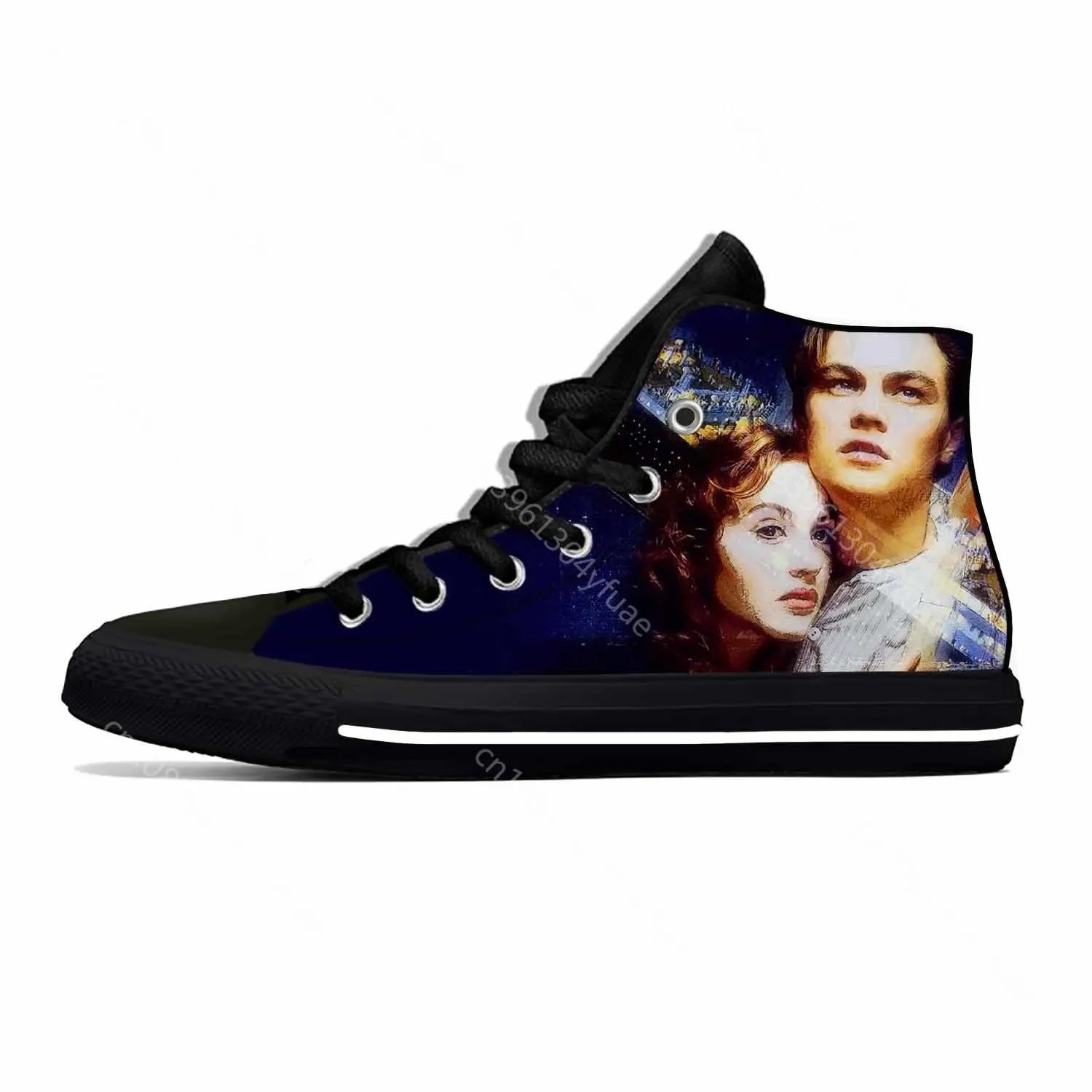 Summer Movie Titanic Leonardo Dicaprio Kate Winslet Casual Shoes High Top Lightweight Board Shoes Breathable Men Women Sneakers