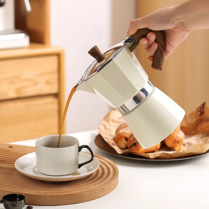 

150ML/300ML Mocha Coffee Maker Pot Italian Hand Extraction Moka Coffee Pot Espresso Coffee Making Tool Cafetiere Latte Stovetop