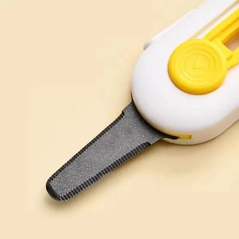 박스 커터 미니 자석식 박스 커터 박스 커터 안전 잠금 장치 포장 개봉용 카톤 박스 오프너 면도칼 가정용으로 완벽