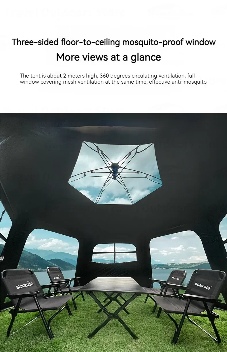 Large Shelter Beach Waterproof Camping Tent Automatic Outdoor Cabin Portable Beach Tent Folding Windscreen Houses 8