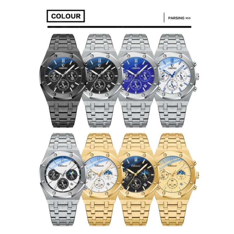 CHENXI 948 Chronograph Date Business Top Luxury Brand Quartz Watch