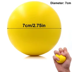 Hand Rehabilitation & Strength Training Foam Massage Ball for Stress Relief and Muscle Recovery (YELLOW)