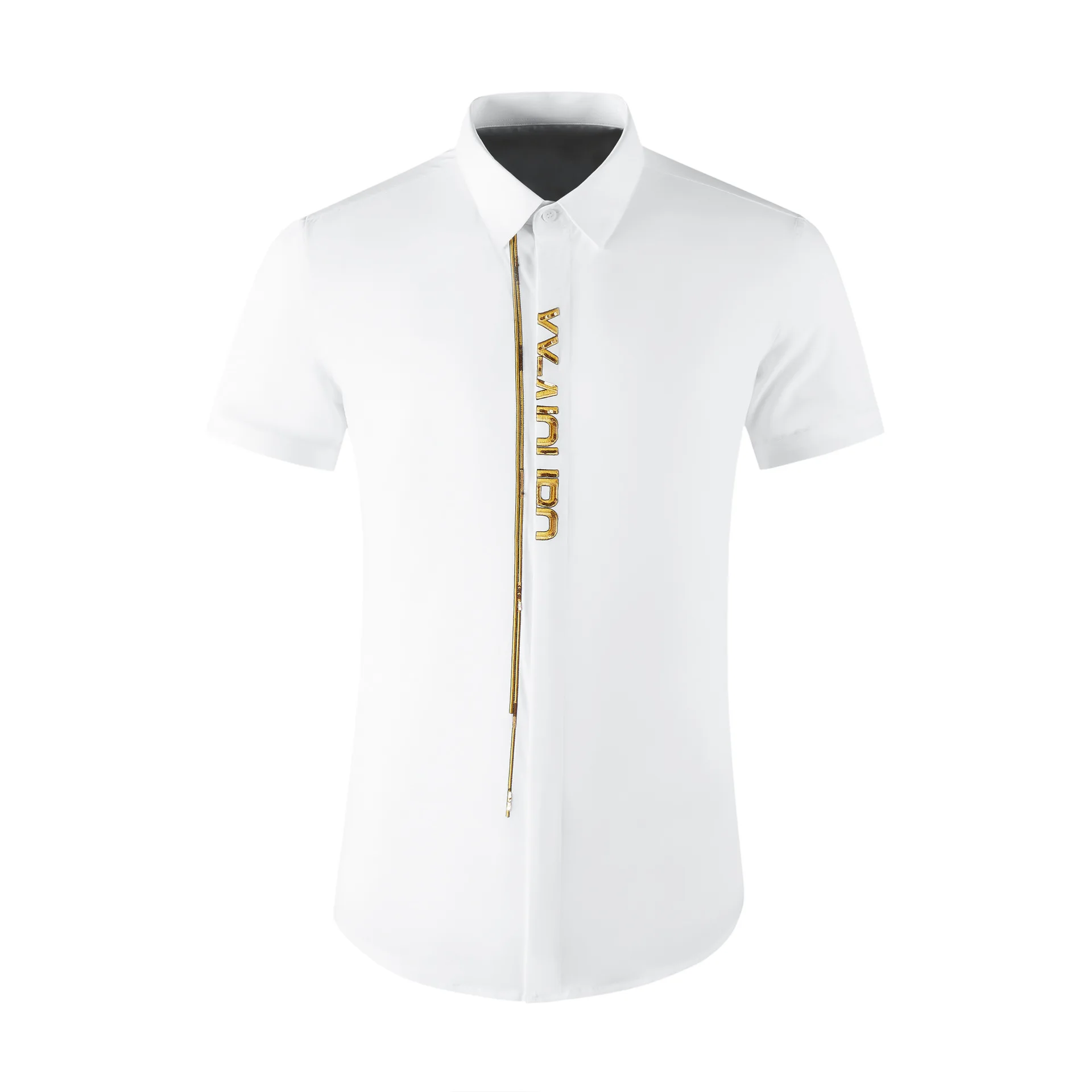

High Quality Luxury Jewelry Fashion Shirts Essential Stretch Sportswear Long Sleeve Athlete Muscle Fit Shirts For Mengood