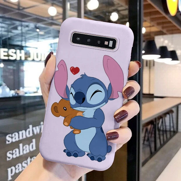 For Samsung Galaxy S10 S 10 Plus S10E Camera Protect Soft Cover Silicone  Cartoon Lilo Stitch Phone Case Funda For Samsung S10+ - AliExpress