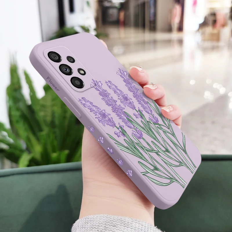 Elegant Lavender Phone Case - Soft Protective Cover in Timeless Design