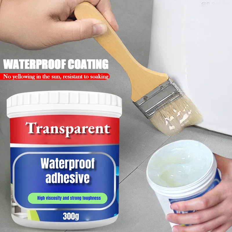 Super Strong ตัวแทนกันน้ําที่มองไม่เห็นโปร่งใสเคลือบ Sealant ห้องน้ํารั่ว Sealant ซ่อมรั่วกาว Sealant 1