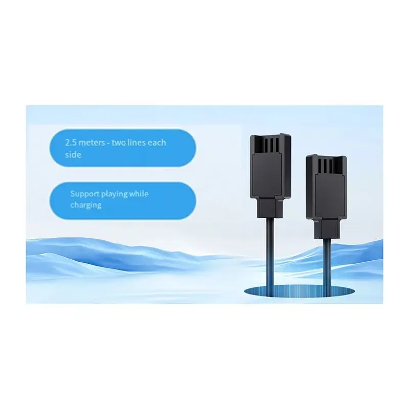 A08E-조이콘 컨트롤러용 USB 케이블 2 in 1 여행용 충전 케이블 스위치 컨트롤러용 충전 코드