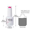Clou Beaute 15ml Red Black White Green Neon Gel Nail Polish Base Top Coat Velvet Top 400 Colors Semi Permanent Gel Nail Varnish 3