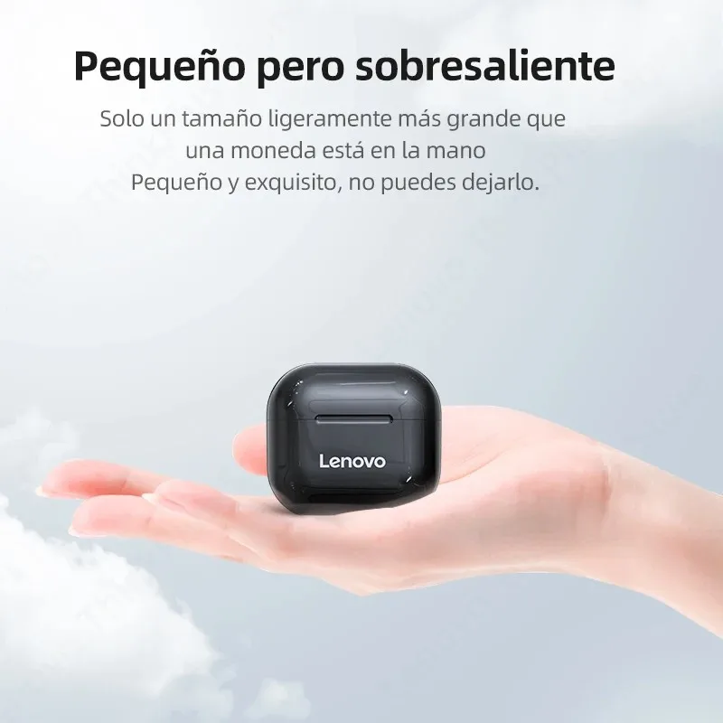 Lenovo LP40 auriculares inalámbricos Bluetooth TWS auriculares con Control táctil auriculares para juegos llamada HD con micrófono auriculares 2025 nueva elección - Imagen 3