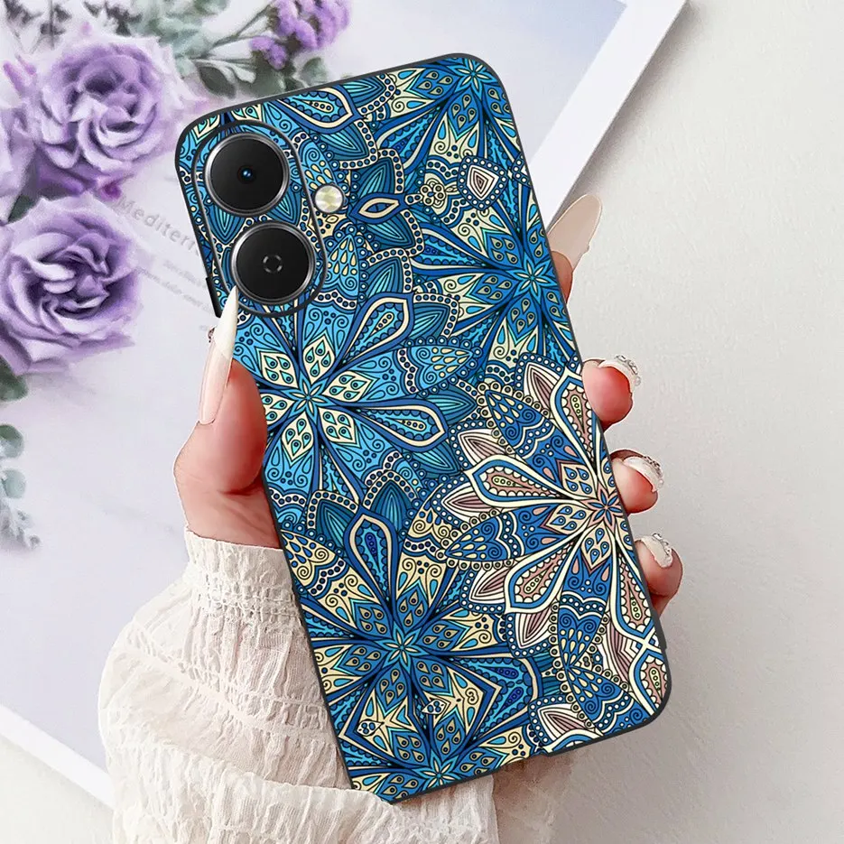 Stylish Painted Soft Silicone Phone Case - Vibrant Design Back Cover