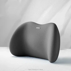 Ergonomic Memory Foam Car Seat Neck and Lumbar Support Pillow (Grey Waist)