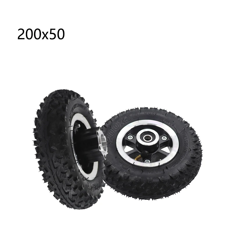 Per Ruote Da 8 Pollici 200X50 Pneumatici Per Scooter Con Mozzo 200*50 Accessori Elettrici Razor E100 E150 E200 Crazy Cart