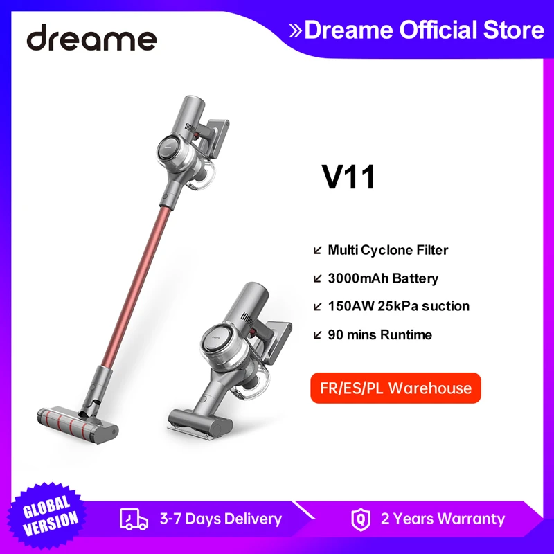 Dreame V11 Handheld Wireless Vacuum Cleaner 25000pa Oled Display