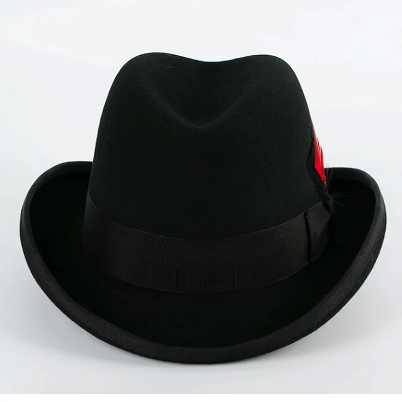 Men Fedora Trilby Jazz wool Humboldt top hat Homburg hip-hop hat
