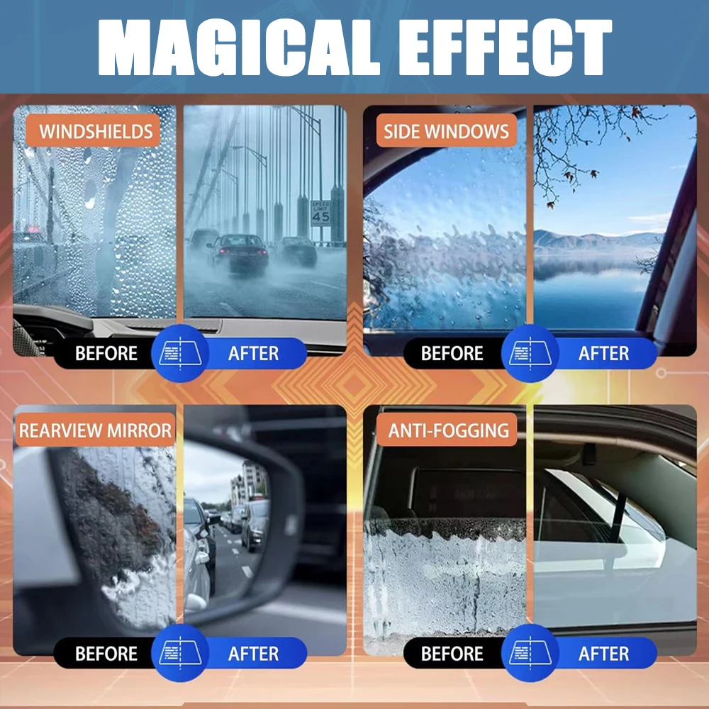 Car Glass Oil Film Cleaning Sponge Wiper Polishing Sponges Car Windshield Wool Felt Brush Oil Dusty Removal Tools Accessories BEST SELLERS