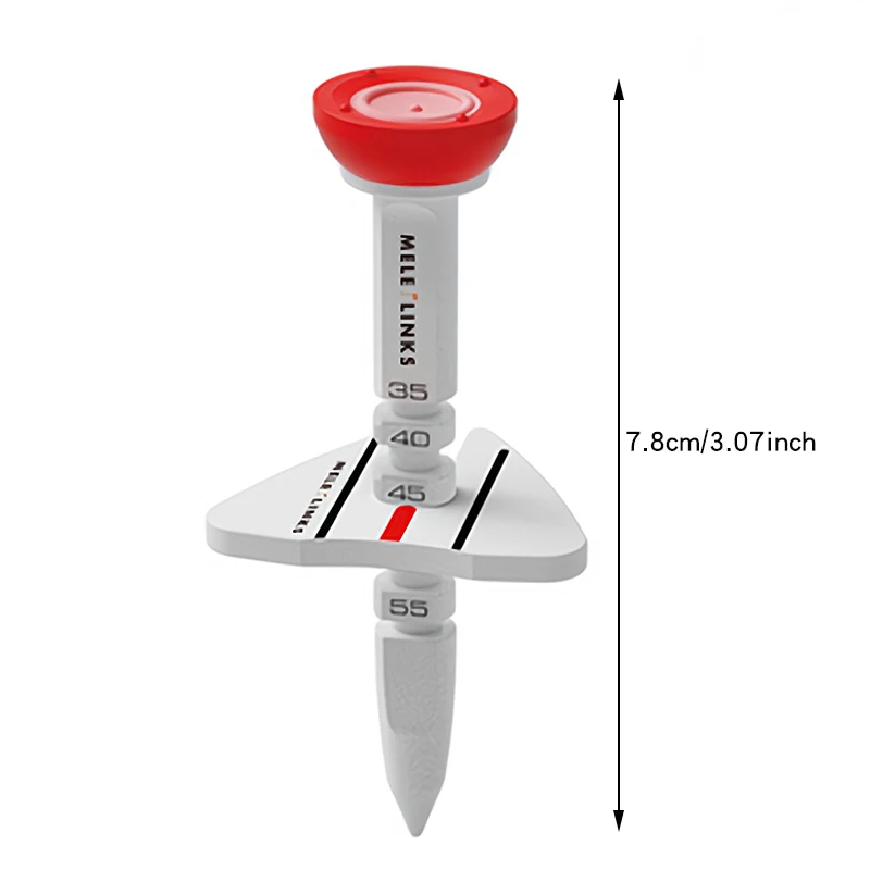 Wszechstronny Golf Double Tee nowy Step Down uchwyt na piłkę golfową plastikowa regulowana wysokość Golf Tees akcesoria Golf prezenty z pakietem