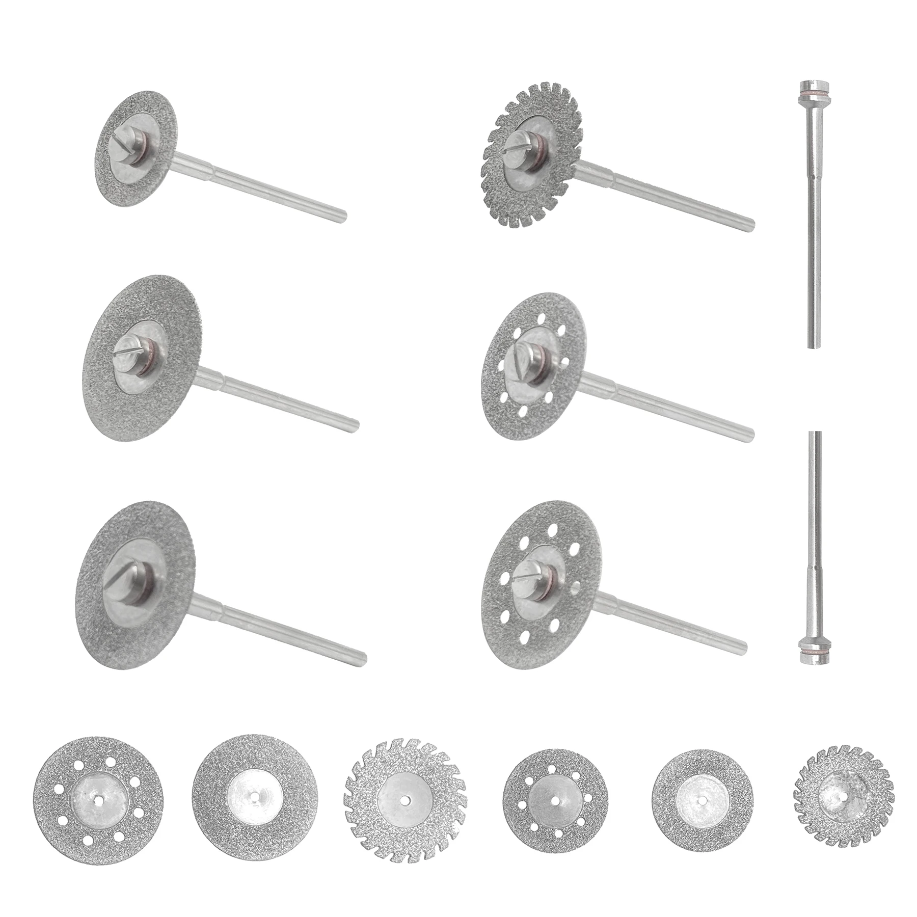10Pcs/Pack Diamond Disc Burs Dental Lab Laboratory Cutting Blades Drill