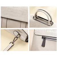 Sac à bandoulière en cuir véritable de vache pour femmes, sacs à bandoulière de luxe de styliste pour dames, sac à main rétro décontracté de grande capacité 6